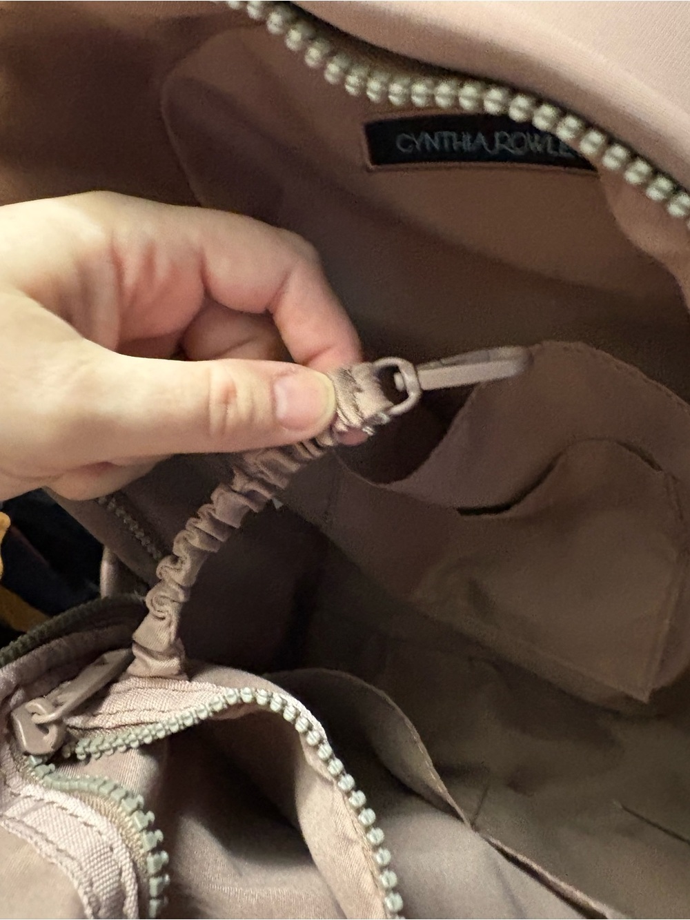 Cynthia Rowley neoprene backpack in Dusty Rose - Picture 5 of 7